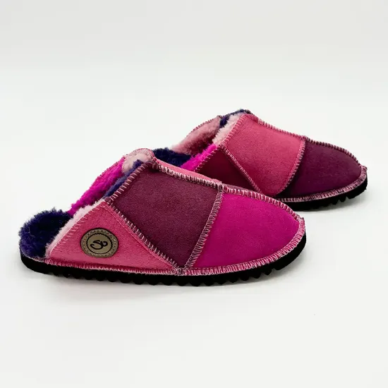 Picture of Sheepskin Mules | 2 Pinks / Purple | Size 3