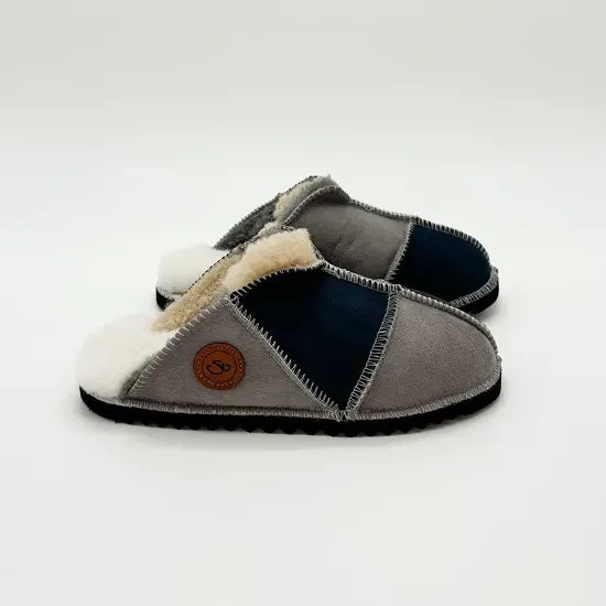 Picture of Sheepskin Mules | Slate / Grey | Size 4