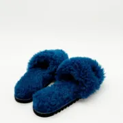 Picture of Sheepskin Slides | Teal | Size 4