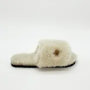 Picture of Sheepskin Slides | Cream | Size 7