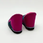 Picture of Sheepskin Slipper | Magenta / Teal / Slate| Size 1