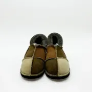 Picture of Sheepskin Slipper | Bark / Mocca / Sage | Size 4