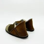 Picture of Sheepskin Slipper | Bark / Mocca / Sage | Size 4