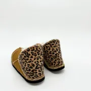 Picture of Sheepskin Slipper | Spice with Leopard Heel | Size 7