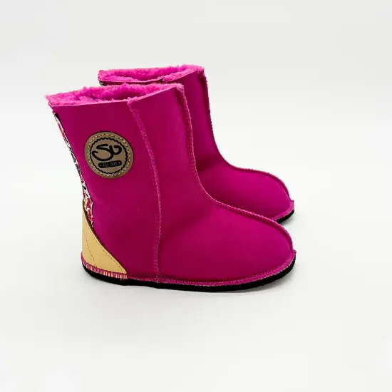 Picture of Traditional Boots | Magenta with Gold Heel & Braid | Size 12