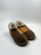 Picture of Sheepskin Slipper | willow bark burnt honey | Size 7