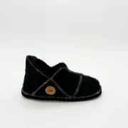 Picture of Sheepskin Slipper | Indigo / Rainbow thread | Size 4