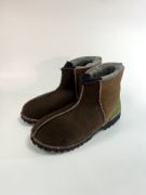 Picture of Sheepskin Shorties | Mocca Bark Green heel | Size 8