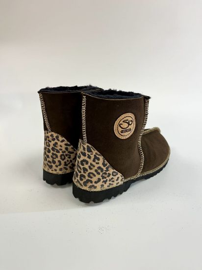 Picture of Sheepskin Shorties | Mocca / Leopard Heel | Size 5