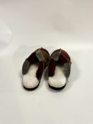 Picture of Sheepskin Mules |  bark / damson | Size 4