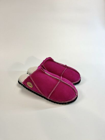 Picture of Sheepskin Mules | magenta | Size 7