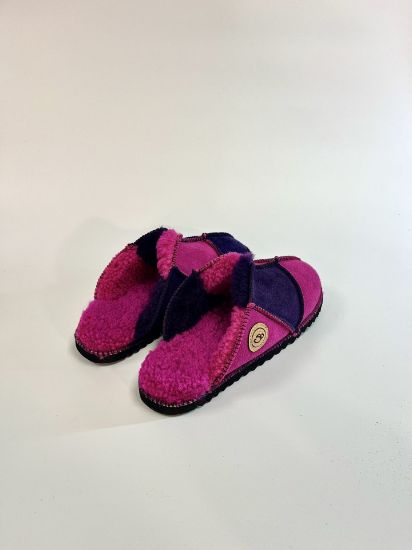 Picture of Sheepskin Mules | purple and magenta | Size 6