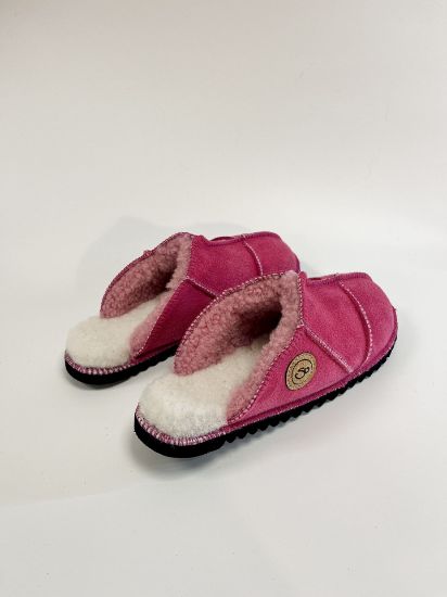 Picture of Sheepskin Mules |  pink | Size 6