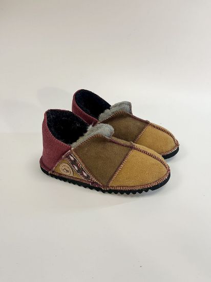 Picture of Sheepskin Slipper | spice bark damson braid | Size 3