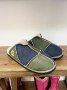 Picture of Sheepskin Mules |  moss/slate | Size 8